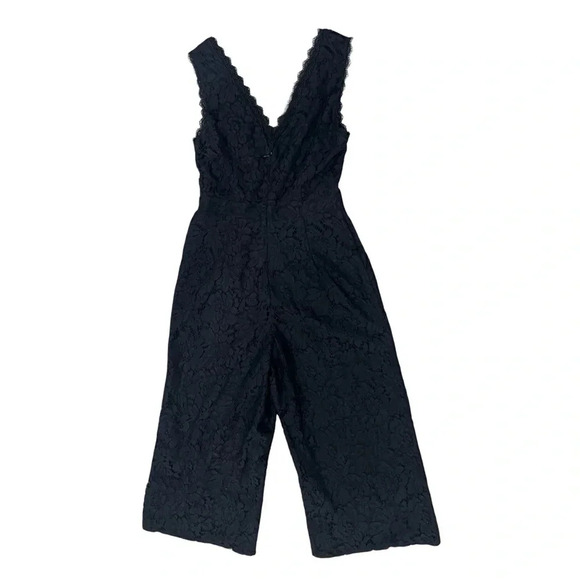 Anthropologie Greylin Farrah Cropped Lace Jumpsuit  Black Size XS - Picture 6 of 10
